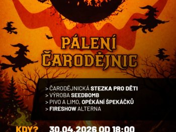 Pálení čarodějnic v komunitní zahradě